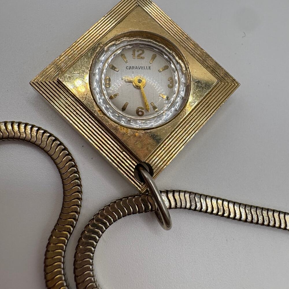 1974 Caravelle N4 Manual Wind Pendant Watch - West Germany - AS-IS - Picture 2 of 9